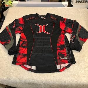 Invert Empire Paintball Jersey Medium Red Black Camo